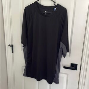 Kanu Surf Men's Black and Gray Athletic Shirt